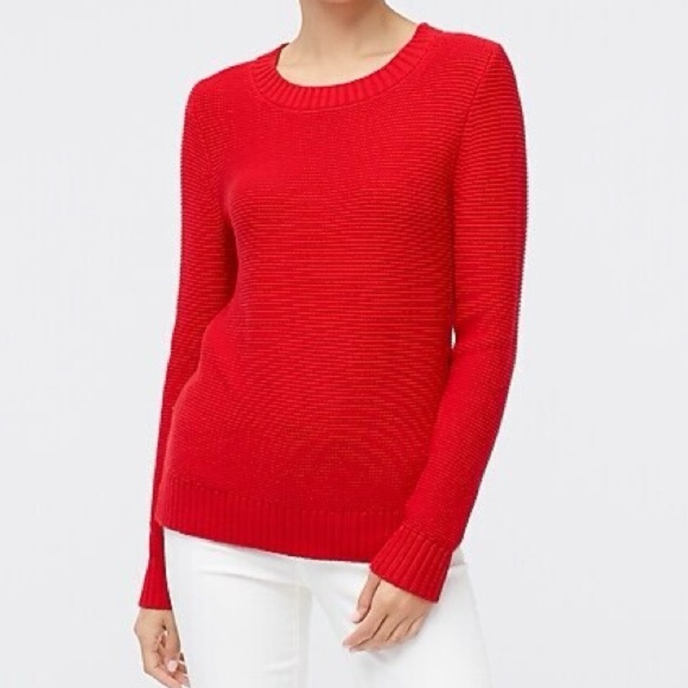 J. Crew Factory Crewneck Sweater Red Size Medium